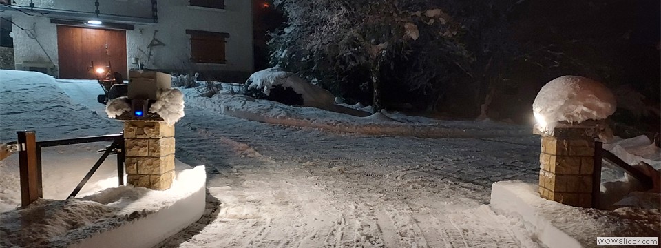 Arrivée nocturne huvernale